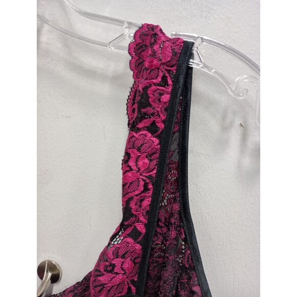 Cache Cami Tank Top Y2K Vintage Womens Small Pink Lace Sheer Fairy Grunge - Picture 8 of 8